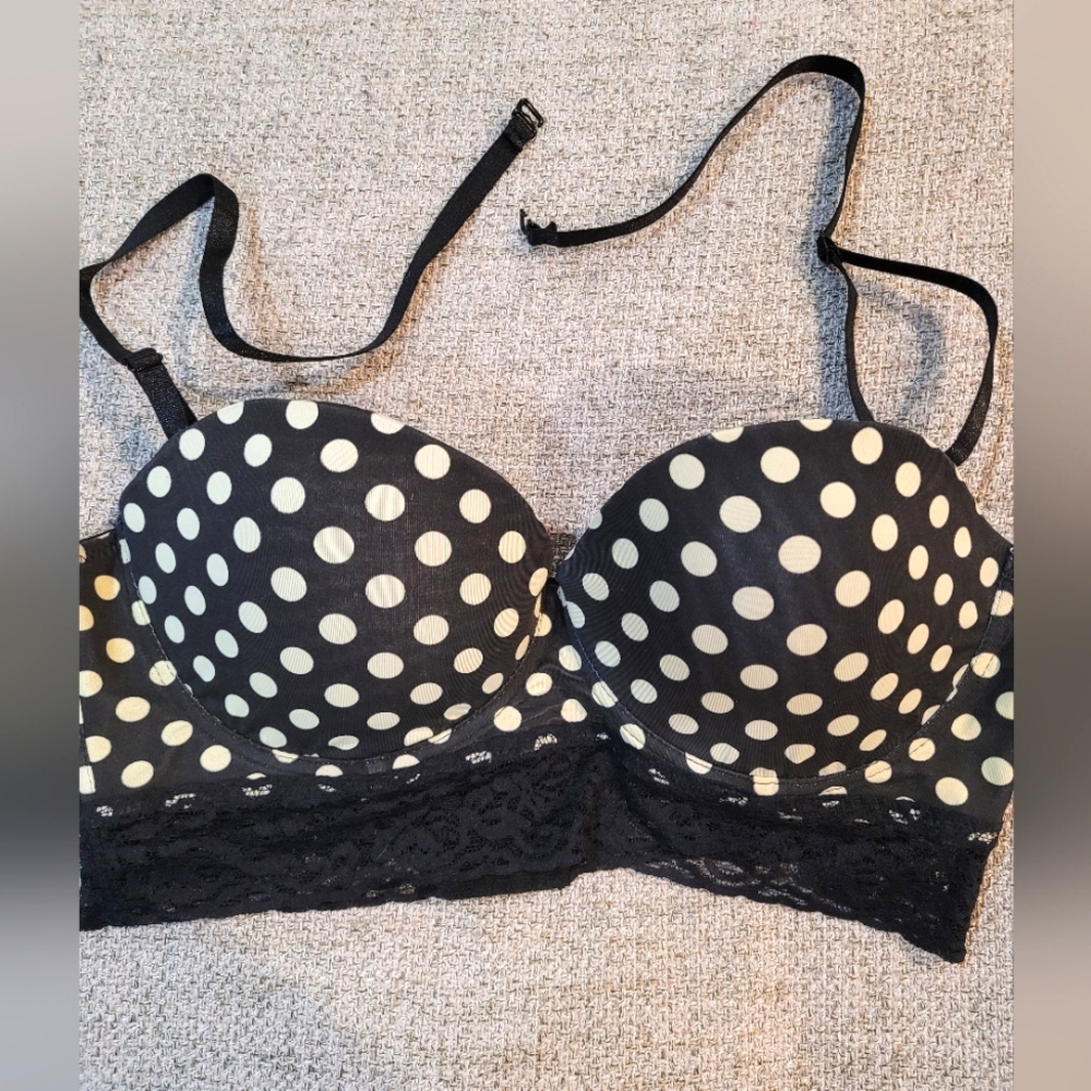 Polka dot bra